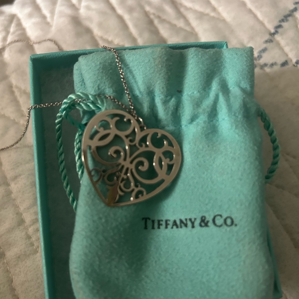 Tiffany & Co. Silver Heart Pendant Necklace